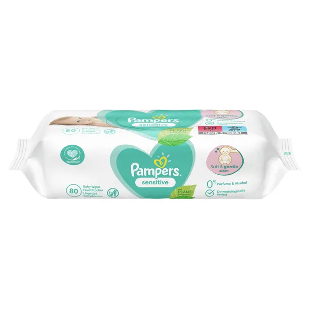 PAMPERS SENSITIVE chusteczki nawilżane dla dzieci 80szt