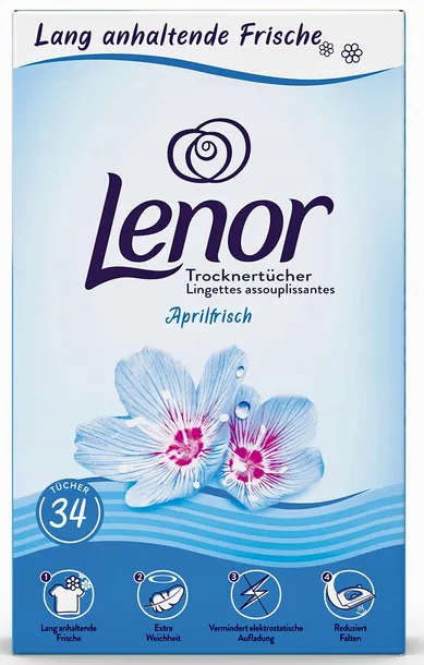 LENOR Chusteczki zapachowe do prania AprilFrisch 34szt DE