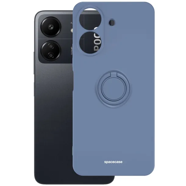 etui-matowe-do-poco-c65-redmi-13c-spacecase-silicone-ring-case-silikonowe-kolor-niebieski