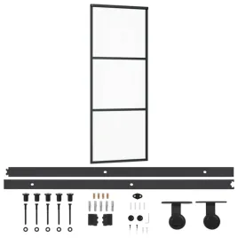 przesuwne-drzwi-szklane-esg-76-x-205-cm-przezroczyste-czarny
