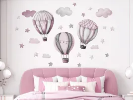 duze-naklejki-scienne-rozowe-balony-chmurki-i-gwiazdki-dla-dzieci