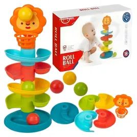 wieza-z-pileczkami-tor-dla-pileczek-zjezdzalnia-kulek-kosz-grzechotki