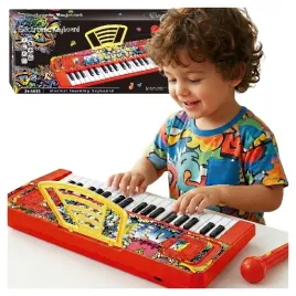 keyboard-z-mikrofonem-pianino-dla-dzieci-pianinko-czerwone-efekty-dzwiekowe