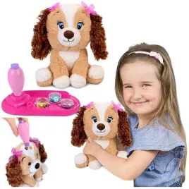 pluszowy-brazowy-piesek-dla-dziewczynek-do-dekorowania-z-cekinami