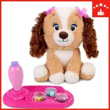 pluszowy-brazowy-piesek-dla-dziewczynek-do-dekorowania-z-cekinami-certyfikaty-opinie-atesty-ce