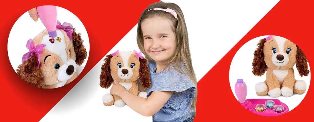 pluszowy-brazowy-piesek-dla-dziewczynek-do-dekorowania-z-cekinami