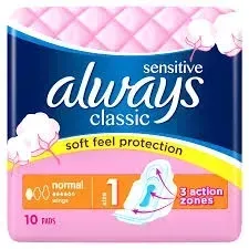 always-podpaski-classic-sensitive-10szt
