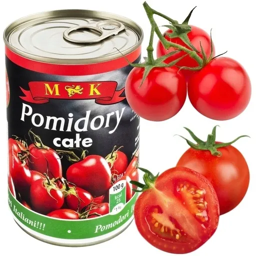 MK Pomidory Całe w Puszce Naturalny Smak Pełen Pomidorów do Sałat Zup 400G
