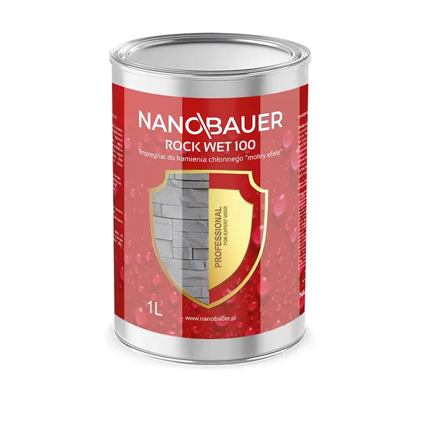 Impregnat mokry efekt ochrona do kamienia chłonnego NANOBAUER 5L