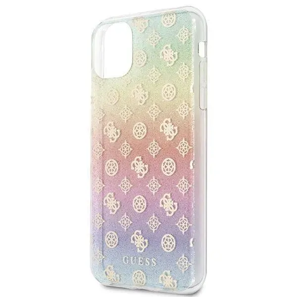guess-4g-peony-electroplated-pattern-etui-iphone-11-pro-max-teczowy