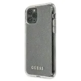 guess-glitter-case-etui-iphone-11-pro-silver