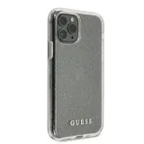 guess-glitter-case-etui-iphone-11-pro-silver