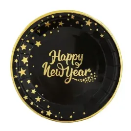 talerzyki-na-sylwestra-happy-new-year-czarne-20cm-6-sztuk-512661