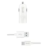 budi-ladowarka-samochodowa-usb-kabel-usb-c-bialy
