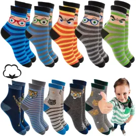 skarpetki-dzieciece-wesole-kolorowe-zestaw-10-par-bawelna-19-22