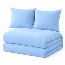 komplet-poscieli-160x200-jednokolorowa-gladka-2x-70x80-na-zamek-blekitna