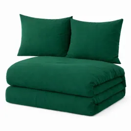 komplet-poscieli-160x200-jednokolorowa-gladka-2x-70x80-na-zamek-zielona