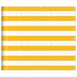 parawan-balkonowy-w-zolte-i-biale-paski-90x800-cm
