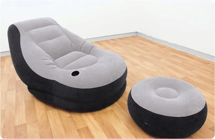 fotel-dmuchany-welurowy-pufa-podnozek-intex-stan-opakowania-oryginalne