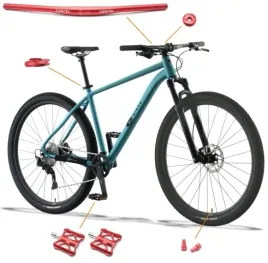 rower-dzieciecy-kubikes-29m-mtb-disc-turquoise-laser-red-turkusowy
