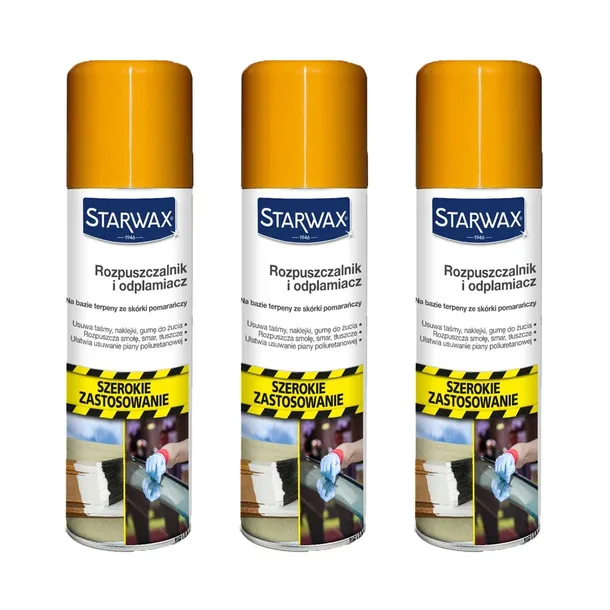 ROZPUSZCZALNIK I ODPLAMIACZ STARWAX 3 SZTUKI UNIWERSALNY