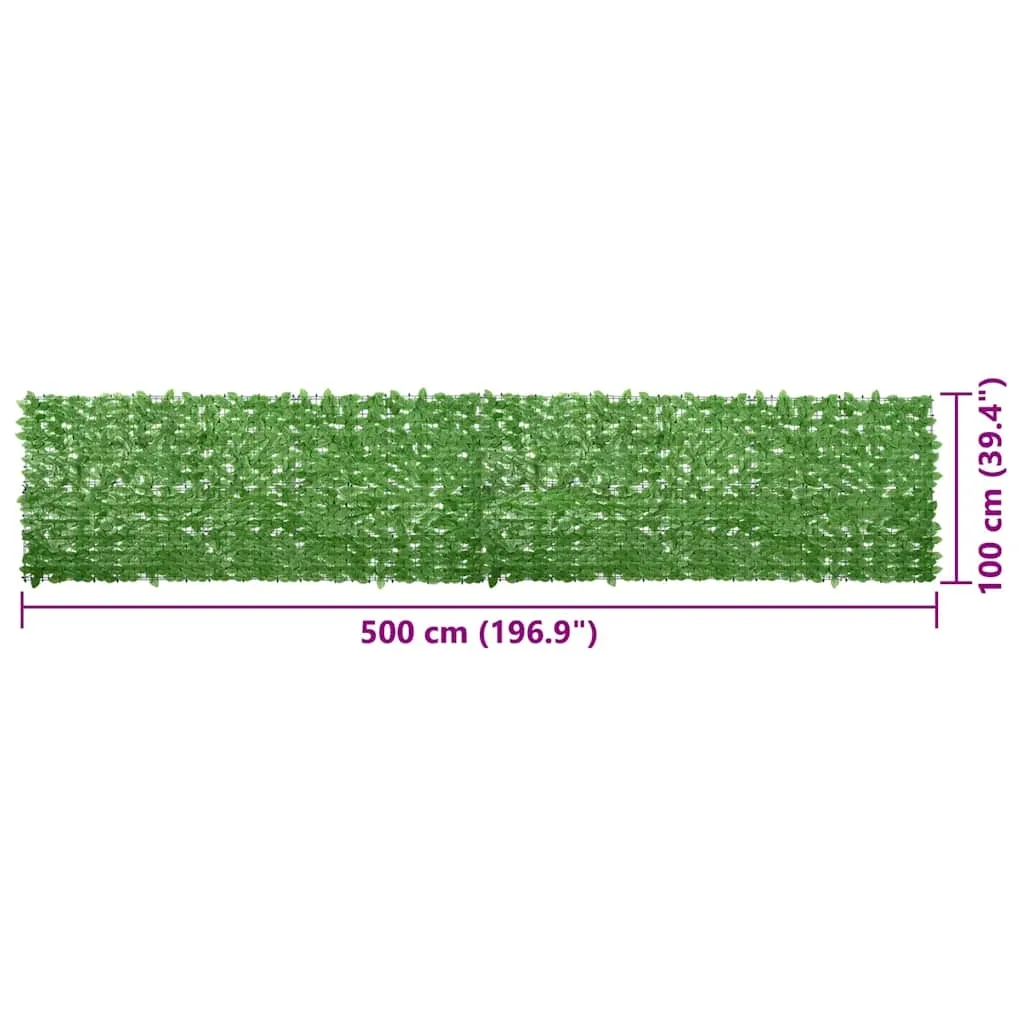 parawan-lisc-zielony-500x100cm