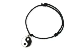 czarna-bransoletka-yin-yang-sznurkowa