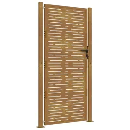 furtka-ogrodowa-100x175-cm-stal-kortenowska-motyw-prostokaty