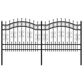 ogrodzenie-ogrodowe-kampen-z-wlocznia-czarne-240x100-cm-stalowe