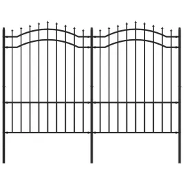 ogrodzenie-ogrodowe-woerden-z-wlocznia-czarne-240x150-cm-stalowe
