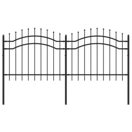 ogrodzenie-ogrodowe-woerden-z-wlocznia-czarne-240x100-cm-stalowe