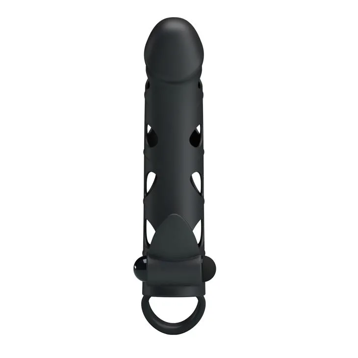 pretty-love-vibrating-penis-sleeve-with-ball-strap
