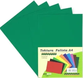 tektura-a4-falista-ciemnozielona-5szt