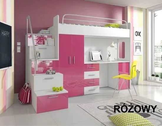 Łóżko Meble RAJ 4S + stelaż+ materac. POŁYSK