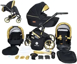 wozek-dzieciecy-4w1-baza-isofix-uczio-gold-zloty-babeboss