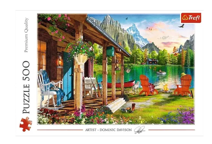trefl-puzzle-500-elementow-domek-w-gorach-marka-trefl