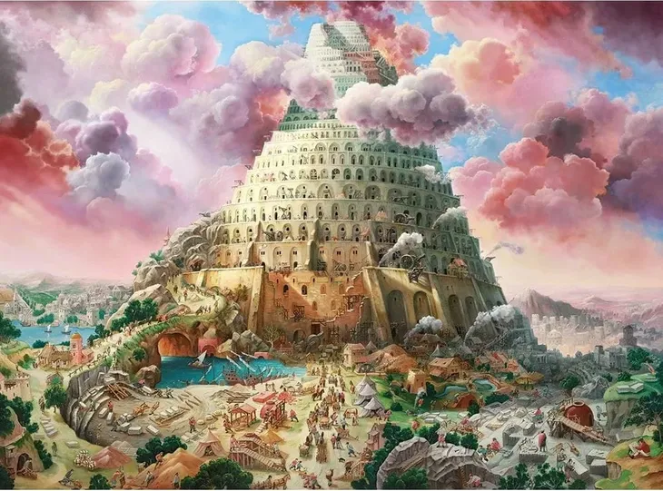 castor-puzzle-3000-elementow-wieza-babel-stan-nowy