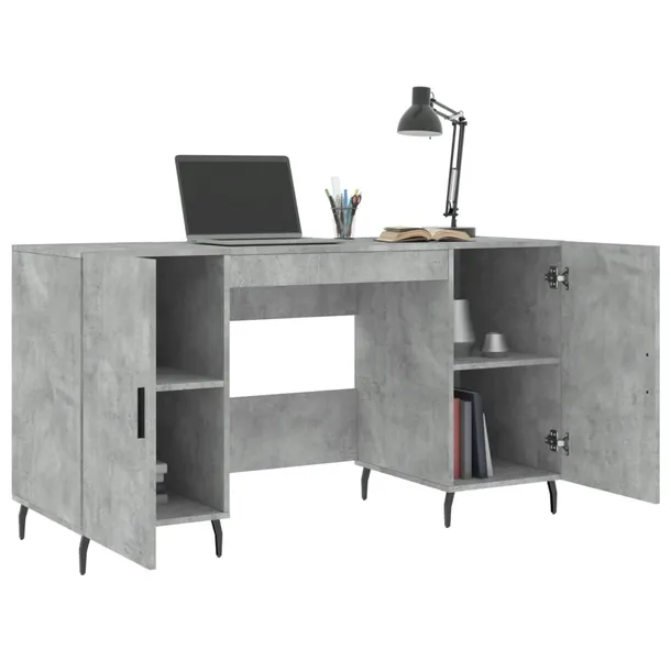 biurko-beton-140x50x75-szarosc-ksztalt-blatu-prostokatny