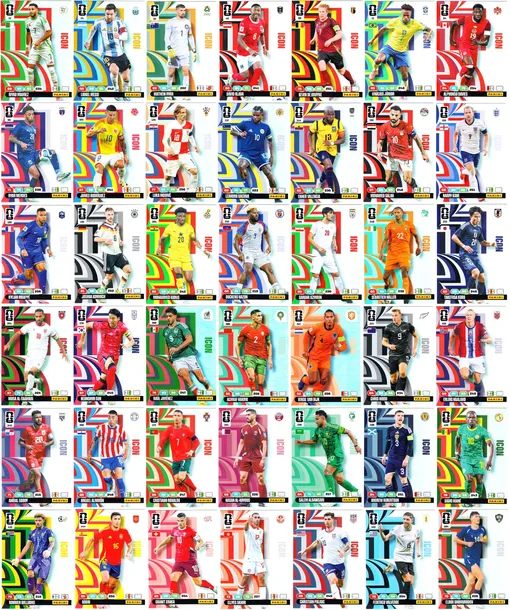 Icon FIFA World Cup 2026 Panini zestaw 42 kart komplet Messi Mbappe Ronaldo