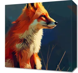 obraz-40x40cm-spojrzenie-lisicy