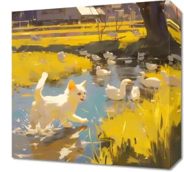 obraz-40x40cm-slonce-na-wsi