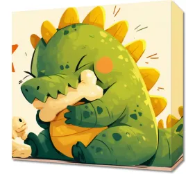 obraz-40x40cm-uroczy-dinozaur