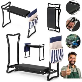 klecznik-taboret-ogrodowy-stolek-krzeslo-skladane-do-ogrodu-2w1-organizer