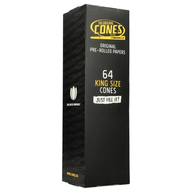 Bletki Original CONES BOX 64szt. Gotowych Jointów King size Skręcone