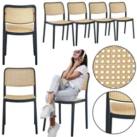 4szt-nowoczesne-wygodne-krzeslo-ogrodowe-taras-balkon-4x-kp105-rafia-bezowe