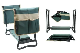 klecznik-skladany-ogrodowy-zielony-z-2-torbami-na-narzedzia-4w1-siedzisko