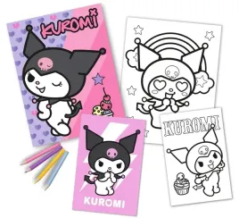 kolorowanki-kuromi-kredki-zestaw-do-kolorowania