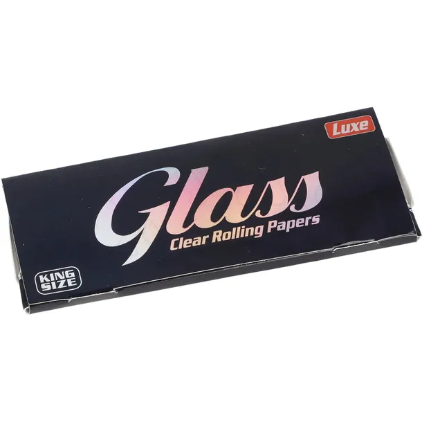 LUXE GLASS King Size Clear przezroczyste bibułki