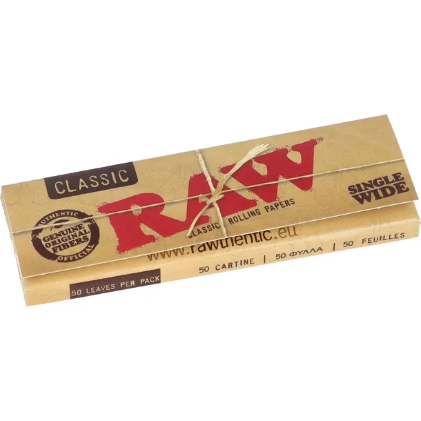 Bibułki RAW Single Wide Classic 50 szt.