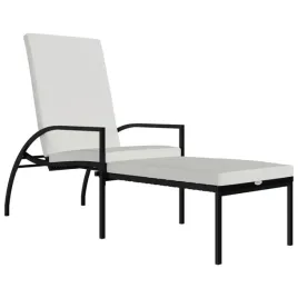 lezak-ogrodowy-czarny-rattan-z-kremowa-poduszka-195x60x55-102-cm